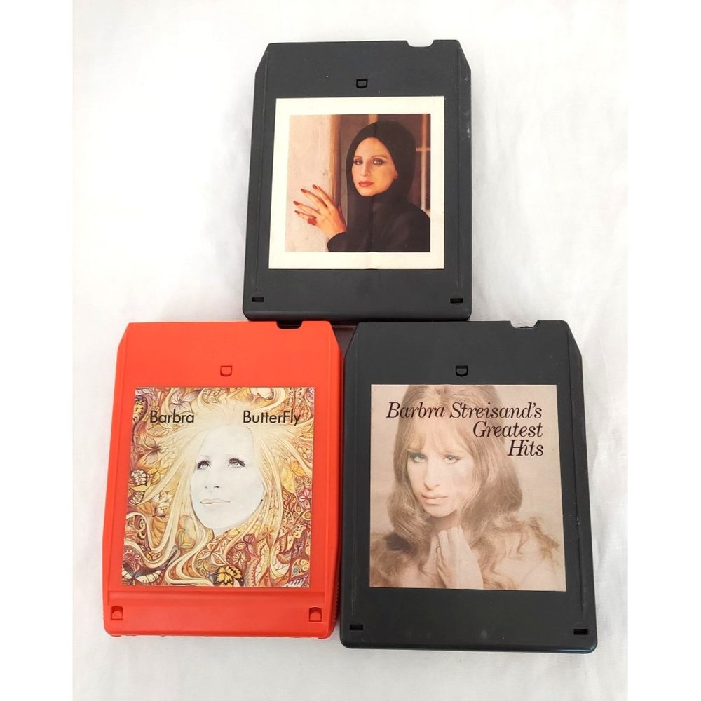 Barbara Streisand’s Greatest Hits, Self Titled, And Butterfly 8 Track Tape Lot